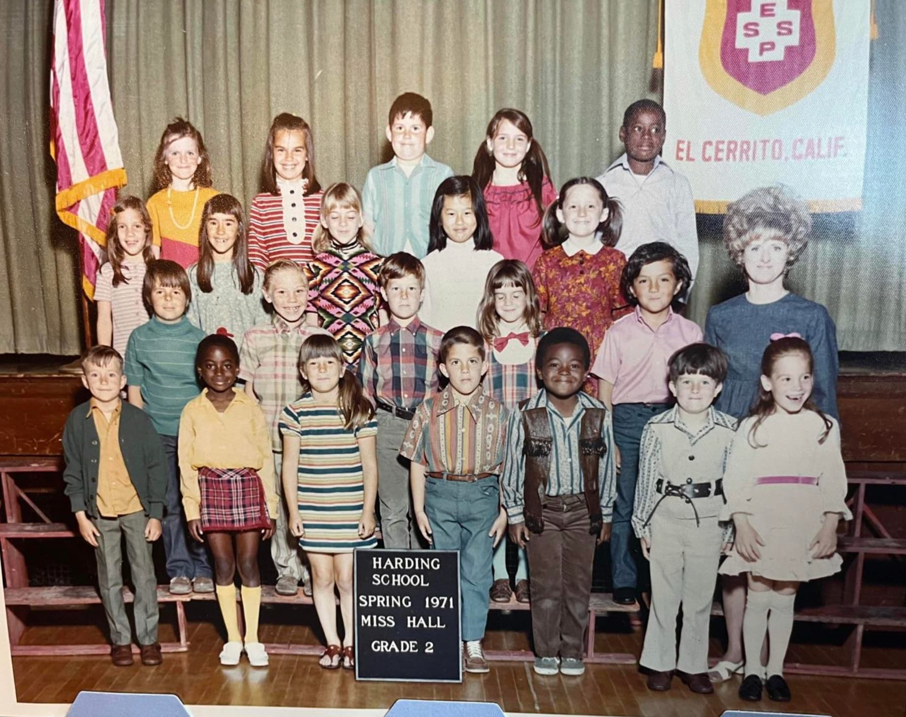 family reunion - Harding School Spring 1971 Miss Hall Grade 2 E Wa S S El Cerrito Calif